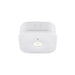 White plastic LED ceiling light, flush mount.