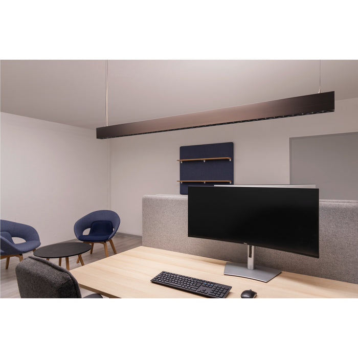 SLV 1010514 GLENOS PRO, pendant light, 1.5m, DALI, UGR16, pendant length 210 cm, 3000K, 75°, black (MD02)