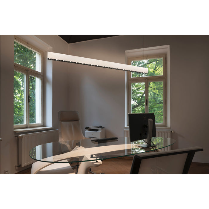 SLV 1010513 GLENOS PRO, pendant light, 1.5m, DALI, UGR16, pendant length 210 cm, 3000K, 75°, white / black (MD20)