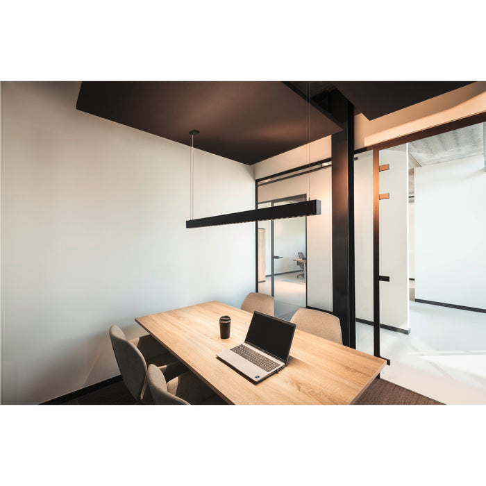 SLV 1010514 GLENOS PRO, pendant light, 1.5m, DALI, UGR16, pendant length 210 cm, 3000K, 75°, black (MD20)