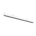 White linear LED light fixture, surface mounted.