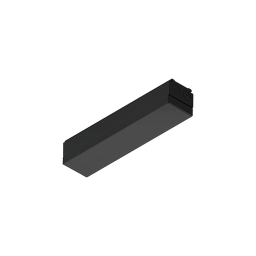 Black metal LED light fixture with a sleek finish, designed for surface mounting.