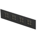 Recessed black LED panel light fixture.