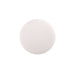 Round white ceiling light fixture with a matte finish.