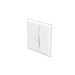 Back of a white LED panel light, likely aluminum, for ceiling mounting.