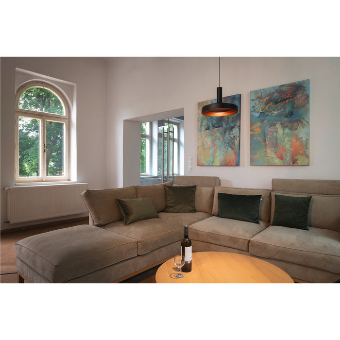 SLV 1010799 LALU SET, 1~ pendant light, LED base, TETRA 24, PHASE, pendant length 200 cm, 2700/3000K, 40°, black (MD20)