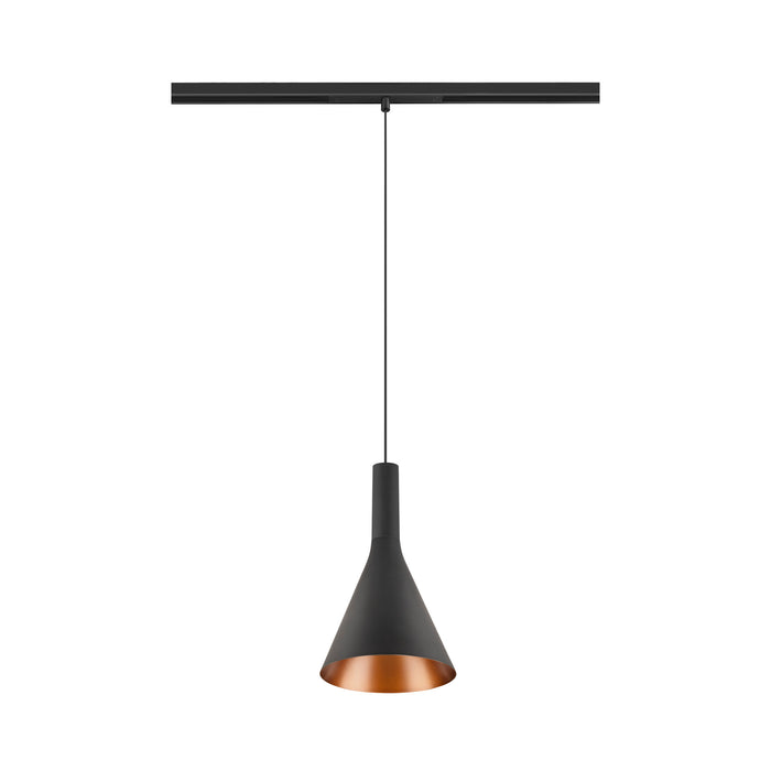 SLV 1010801 LALU SET, 48V pendant light, LED base, CONE 15, DALI, pendant length 200 cm, 2700/3000K, 40°, black (MD01)