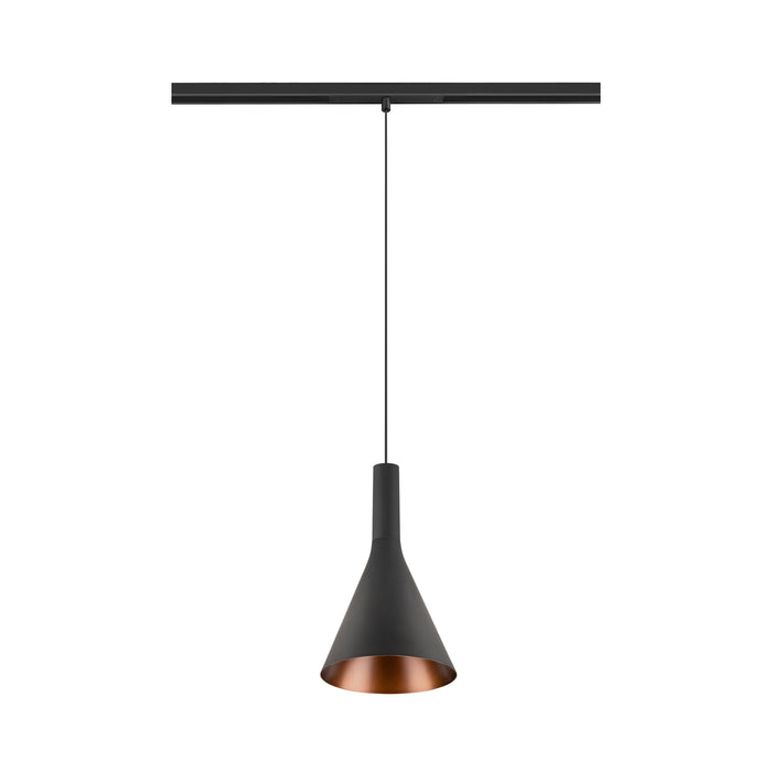 SLV 1010801 LALU SET, 48V pendant light, LED base, CONE 15, DALI, pendant length 200 cm, 2700/3000K, 40°, black (MD23)
