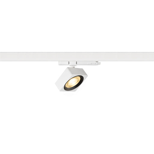 SLV 1010840 EURO CUBE 2 M, 3-phase spotlight, rectangular, 3000K, 14 W, PHASE, 40°, white / black (MD01)