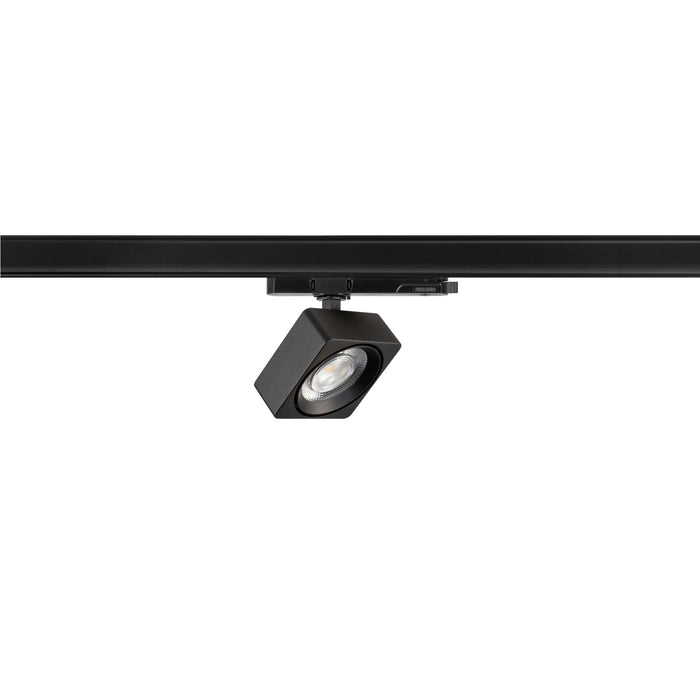 SLV 1010843 EURO CUBE 2 M, 3-phase spotlight, rectangular, 4000K, 14 W, PHASE, 40°, black (MD23)