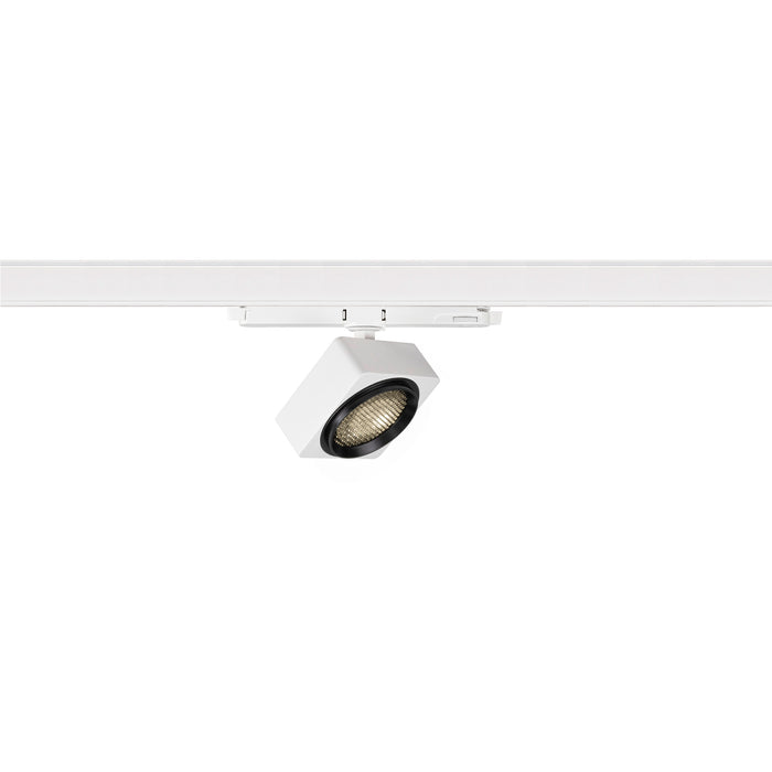 SLV 1010845 EURO CUBE 2 M, 3-phase spot, rectangular, 4000K, 14 W, DALI 2, 40°, white / black (MD26)