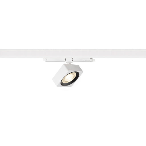 SLV 1010845 EURO CUBE 2 M, 3-phase spot, rectangular, 4000K, 14 W, DALI 2, 40°, white / black (MD01)