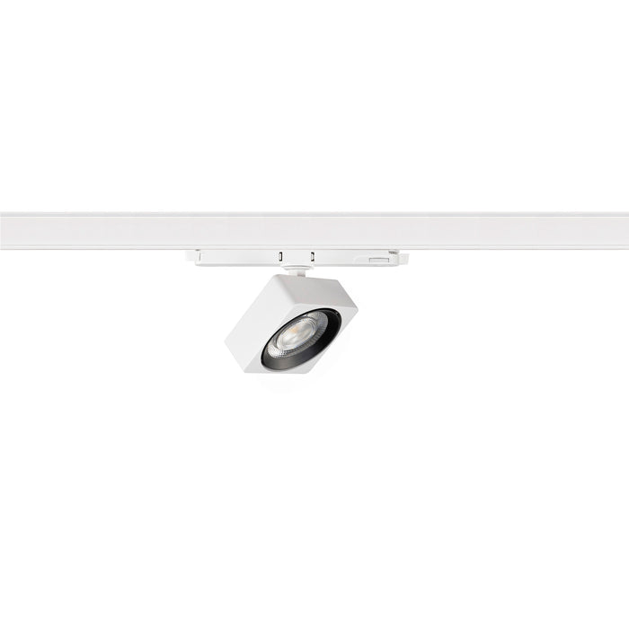 SLV 1010845 EURO CUBE 2 M, 3-phase spot, rectangular, 4000K, 14 W, DALI 2, 40°, white / black (MD23)