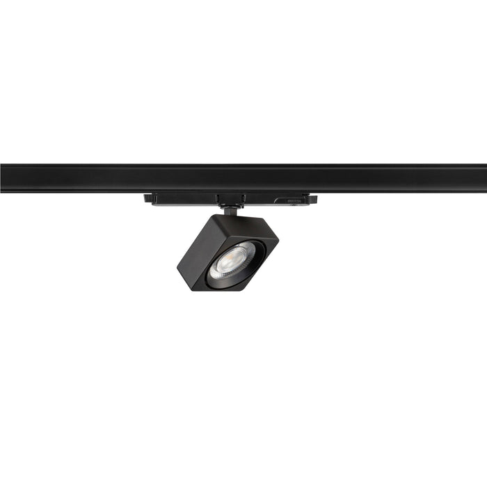 SLV 1010846 EURO CUBE 2 M, 3-phase spotlight, rectangular, 3000K, 14 W, DALI 2, 40°, black (MD23)