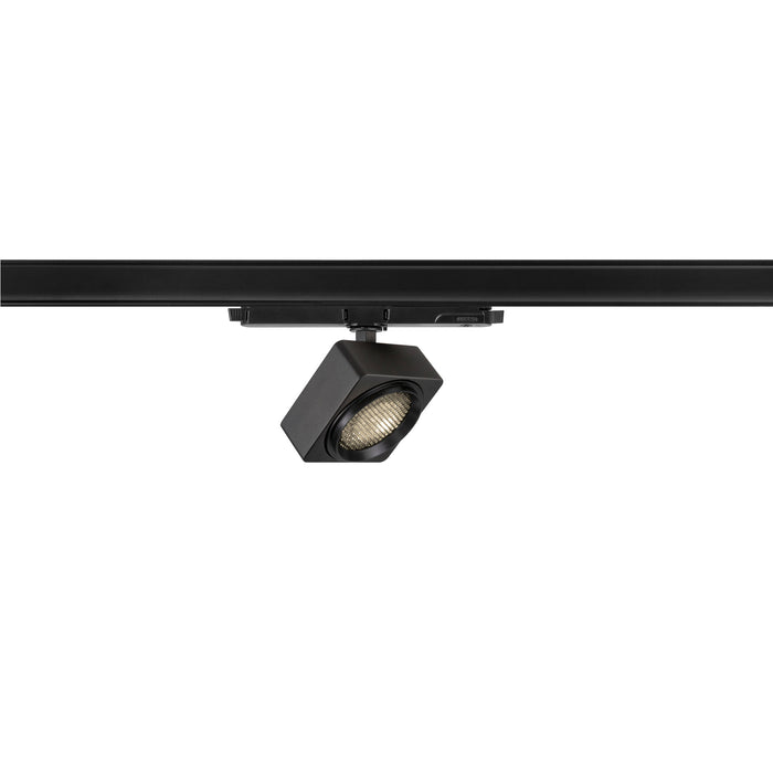 SLV 1010847 EURO CUBE 2 M, 3-phase spotlight, rectangular, 4000K, 14 W, DALI 2, 40°, black (MD26)