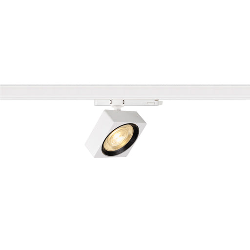 SLV 1010848 EURO CUBE 2 L, 3-phase spotlight, rectangular, 3000K, 21 W, PHASE, 40°, white / black (MD01)