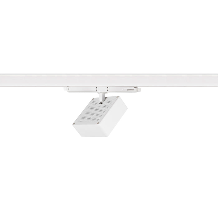 SLV 1010853 EURO CUBE 2 L, 3-phase spotlight, rectangular, 4000K, 21 W, DALI 2, 40°, white / black (MD24)