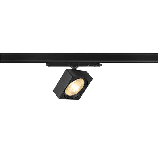 SLV 1010854 EURO CUBE 2 L, 3-phase spotlight, rectangular, 3000K, 21 W, DALI 2, 40°, black (MD01)