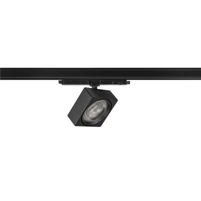 SLV 1010854 EURO CUBE 2 L, 3-phase spotlight, rectangular, 3000K, 21 W, DALI 2, 40°, black (MD23)