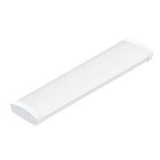 White LED wraparound ceiling light fixture with a matte finish.