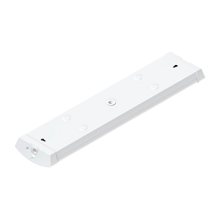 White LED shop light fixture, surface mounted.