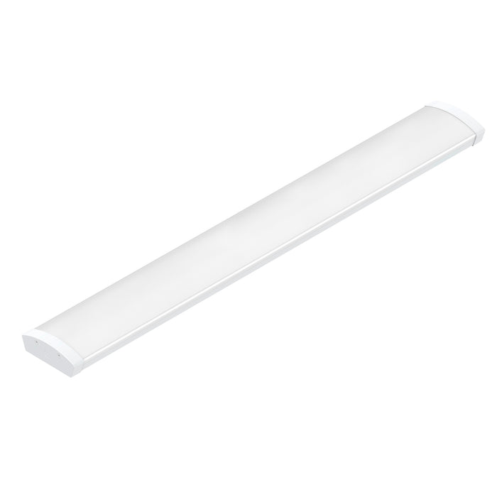 White LED linear light fixture, surface mount.