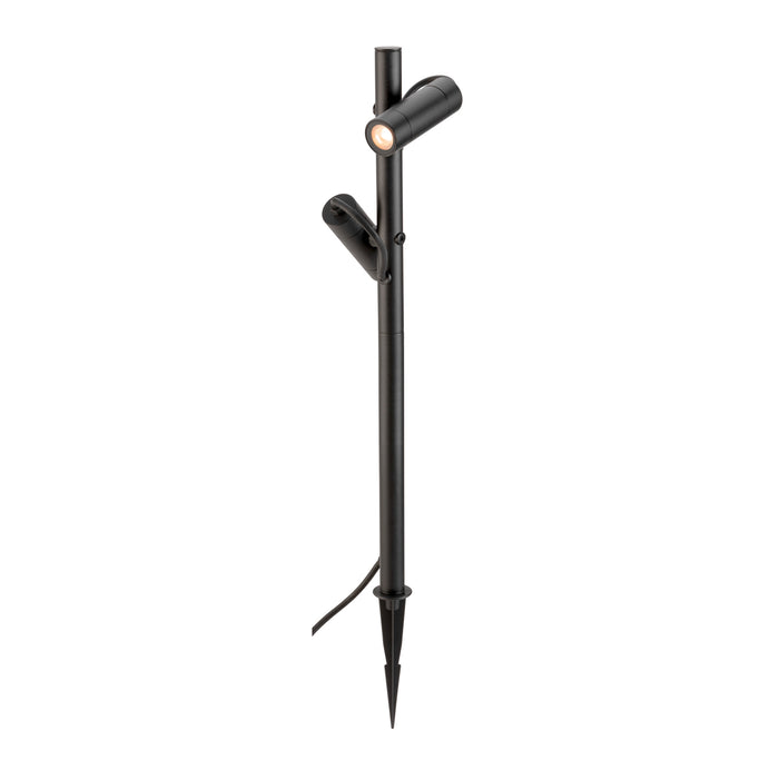 SLV 1011033 HELIA SLIM Pole, double, LED outdoor floor lamp, IP65, 2200 K, black (MD24)