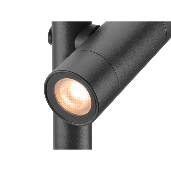 SLV 1011033 HELIA SLIM Pole, double, LED outdoor floor lamp, IP65, 2200 K, black (MD23)