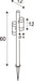 SLV 1011033 HELIA SLIM Pole, double, LED outdoor floor lamp, IP65, 2200 K, black (MD12)