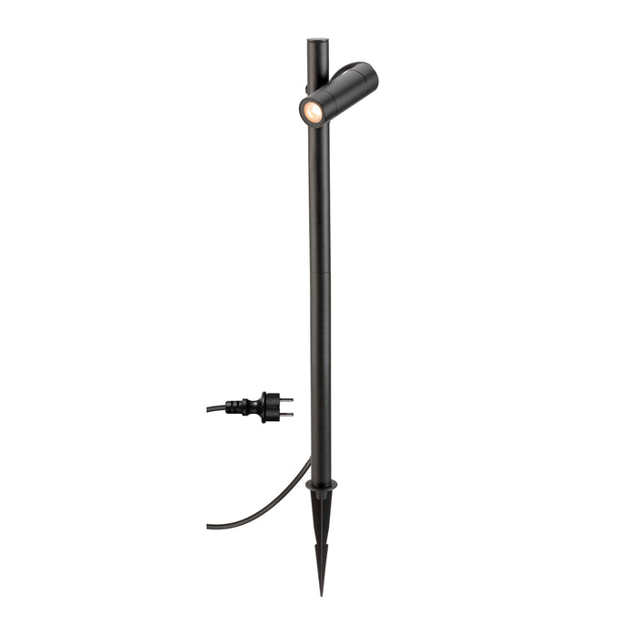 SLV 1011034 HELIA SLIM Pole, single, LED outdoor floor lamp, IP65, 2200 K, black (MD01)