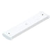 White plastic mounting bracket with a smooth finish, featuring multiple holes for secure installation.