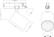 SLV 1011129 TRACKSPOT P, 3PH. 59 930 V,WB ML BK DALI SAN (MD12)