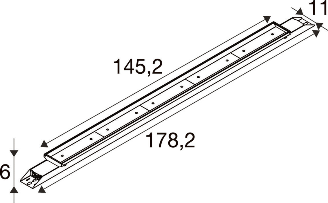 SLV 1011196 BATTEN INDUSTRY P, 1782 237 850 MB ML WH (MD12)