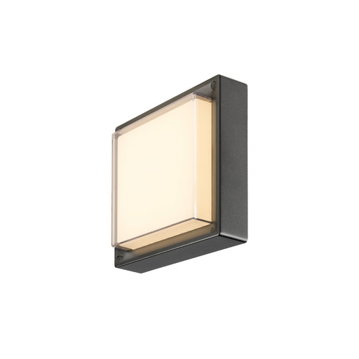 SLV 1011260 AINOS SLIDE WL, Wall surface-mounted luminaire, square, PHASE, 2700/3000 K, 11 W, IP65, black (MD01)