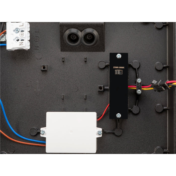 SLV 1011260 AINOS SLIDE WL, Wall surface-mounted luminaire, square, PHASE, 2700/3000 K, 11 W, IP65, black (MD23)