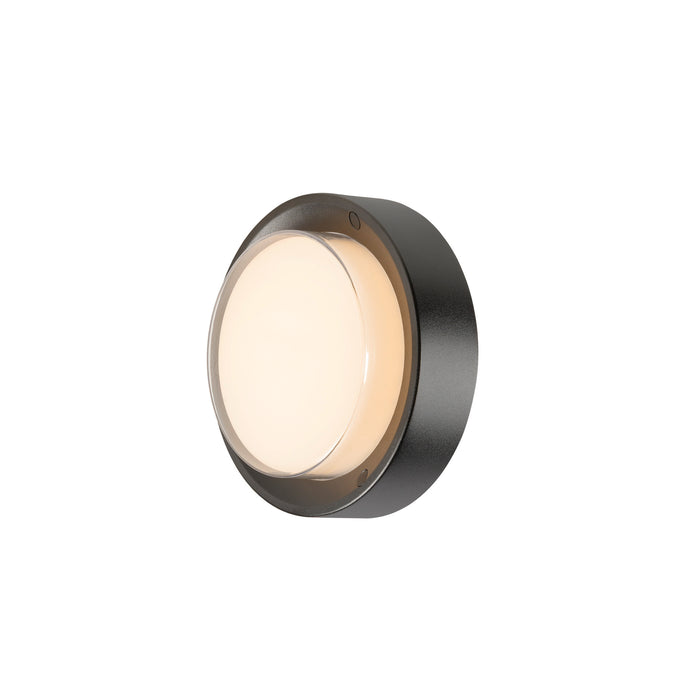 SLV 1011261 AINOS SLIDE WL, surface-mounted wall luminaire, round, PHASE, 2700/3000 K, 11 W, IP65, black (MD26)