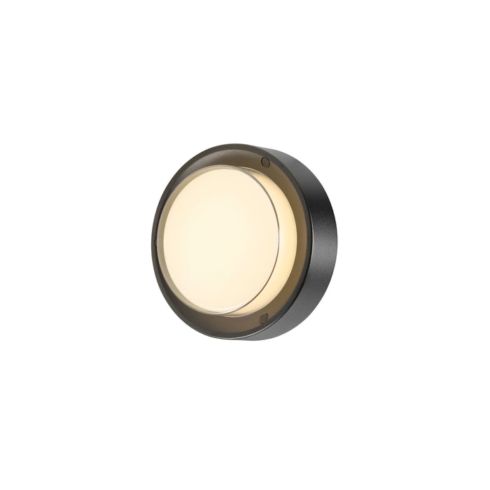 SLV 1011263 AINOS SLIDE WL, surface-mounted wall luminaire, round, SENSOR, 2700/3000 K, 11.5 W, IP65, black (MD25)