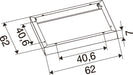 SLV 1011267 SURFACE MOUNTING FRAME, 625 WH (MD12)