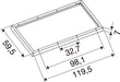 SLV 1011269 SURFACE MOUNTING FRAME, 1200/600 WH (MD12)