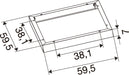 SLV 1011270 SURFACE MOUNTING FRAME, 600 BK (MD12)