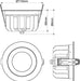 SLV 1011293 DOWNLIGHT P, 115 18 HG 830 60 ML DALI WH IP54 (MD12)