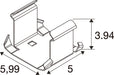 SLV 1011333 RETRO, MOUNTING CLIP Q-STIN T5, Q-STIN T8, VLG T5, VLG T8 (MD12)
