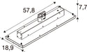 SLV 1011397 TRACK PANEL, 3PH. 120 830/840 WB ML WH DALI (MD12)