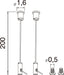 SLV 1011504 TUBULAR P, SUSPENSION KIT 2M 2PCS. (MD12)