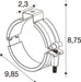 SLV 1011505 TUBULAR P, SURFACE MOUNTING BRACKET/RUBBER 2PCS. (MD12)