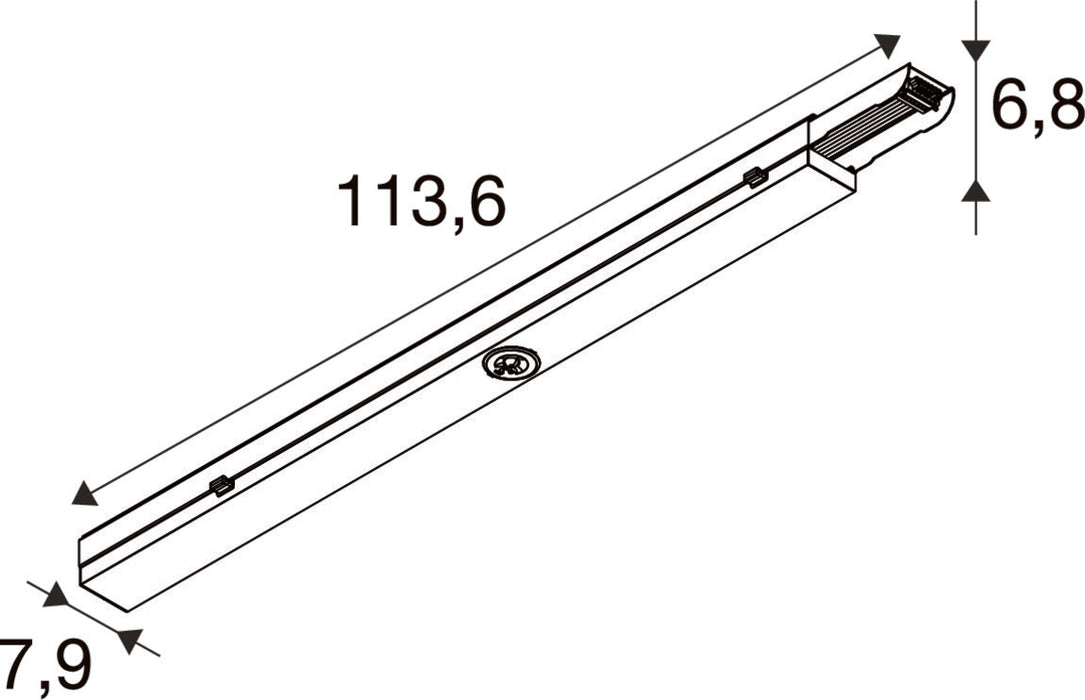 SLV 1011509 EASYLIGHT 1000, 450 750 OVAL/ROUND EM 3H BK DALI (MD12)