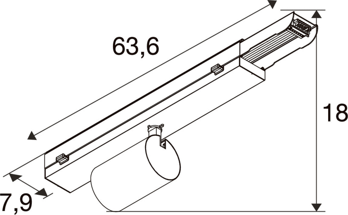 SLV 1011537 EASYLIGHT SPOT, 500 457 935 WB BK ML (MD12)