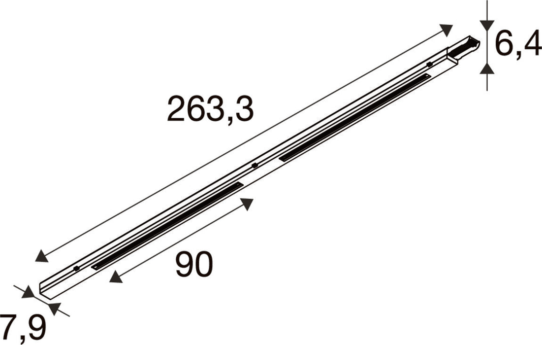 SLV 1011554 EASYLIGHT, 2500 3PH TRACK BK DALI (MD12)