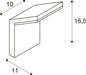 SLV 1011572 ORDI, WL, surface-mounted wall luminaire, 2700/3000 K, 6/8.5 W, IP54, anthracite (MD12)
