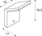 SLV 1011573 ORDI, WL, SENSOR, surface-mounted wall luminaire, 2700/3000 K, 6/8.5 W, IP54, anthracite (MD12)